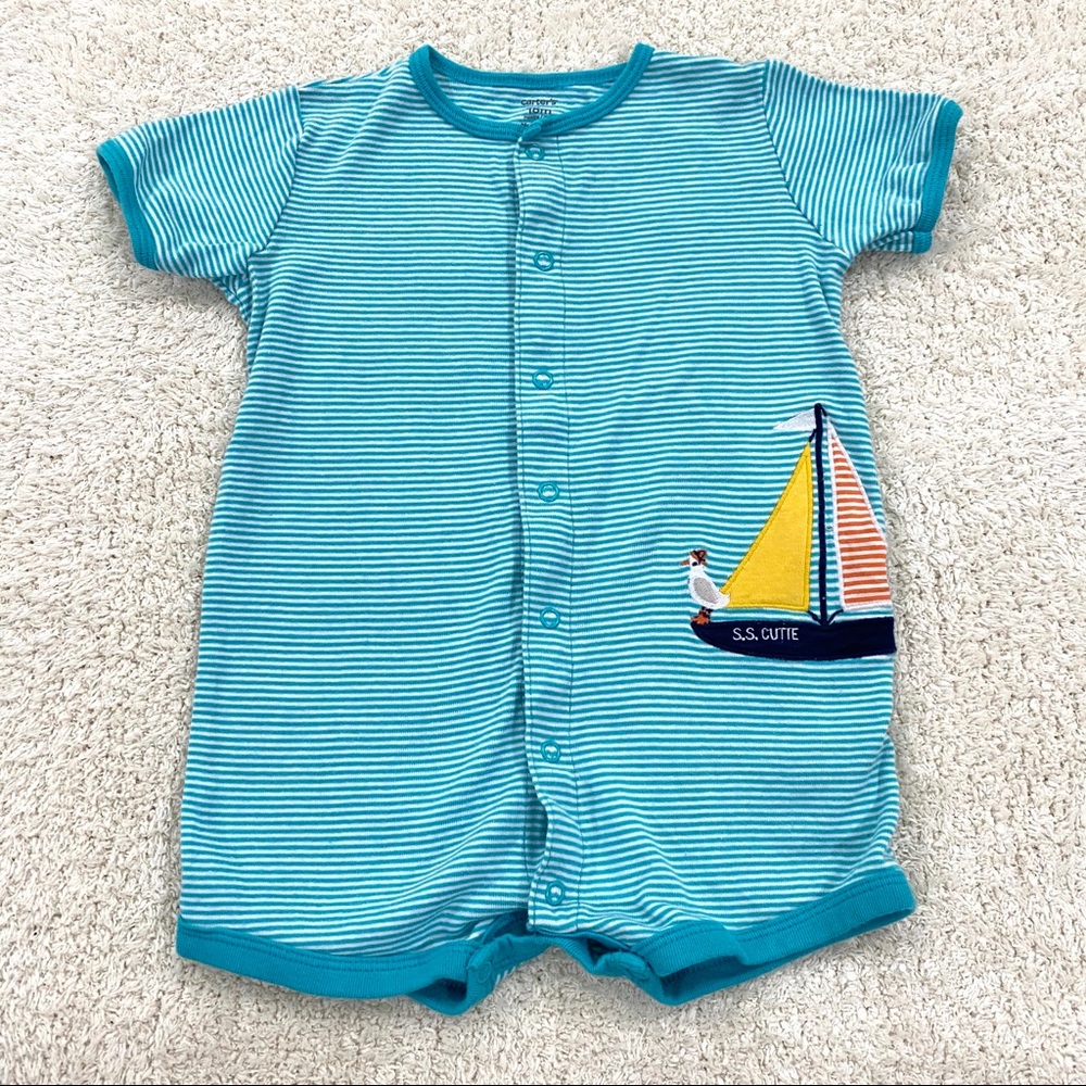Carter’s S.S Cutie Boat Romper sz 18 mos